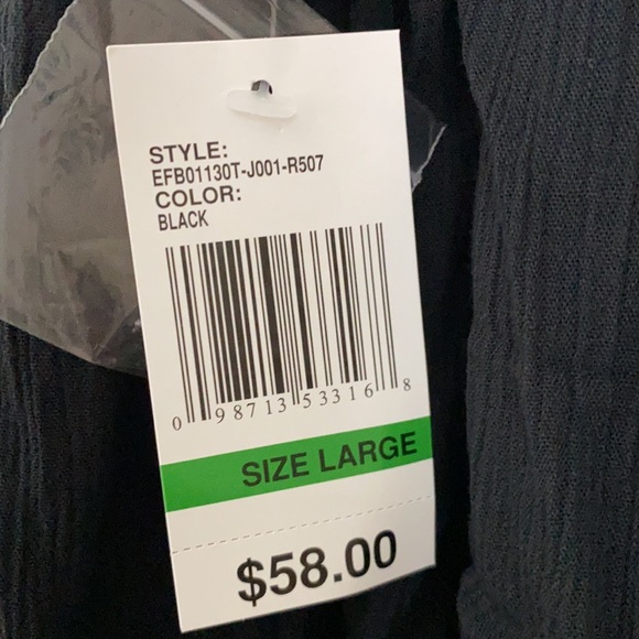 Kensie Jeans Black Shirt size L, Lovely Details - Picture 8 of 8